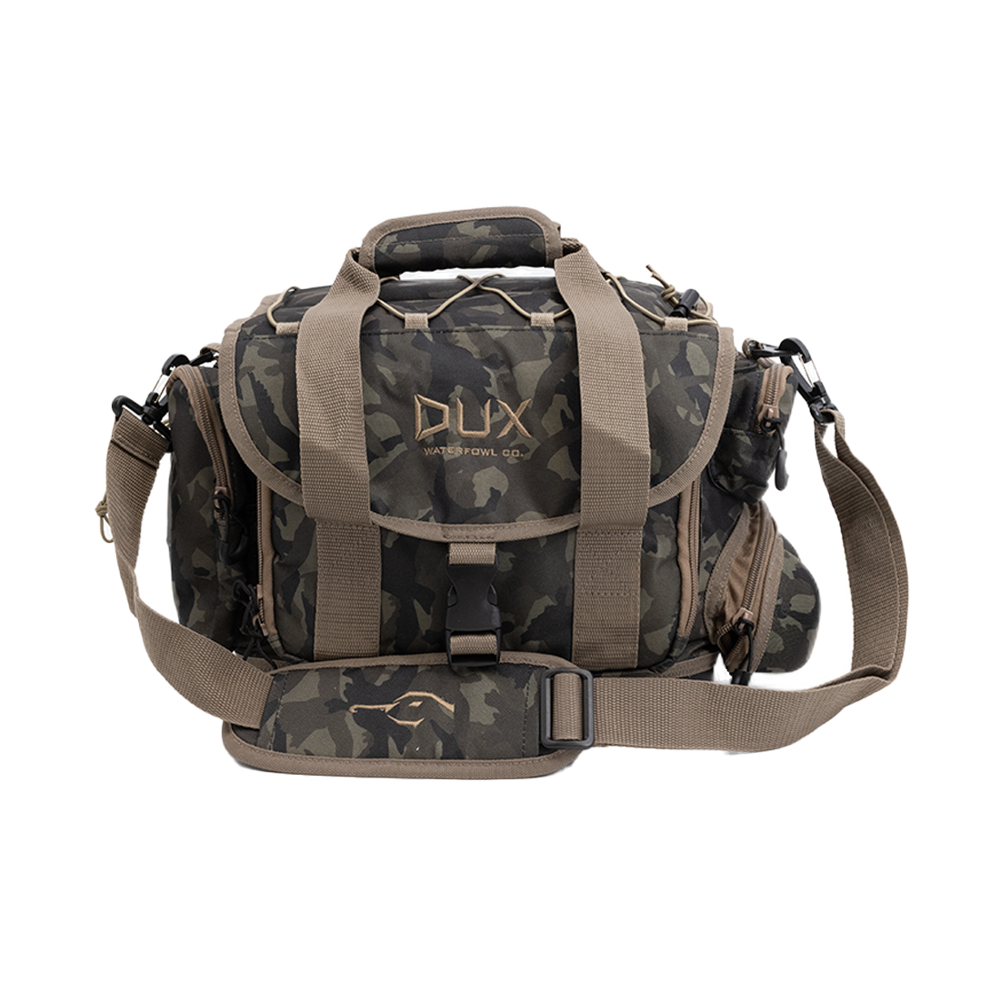 Cupped Dux Backwoods Camo Blind Bag